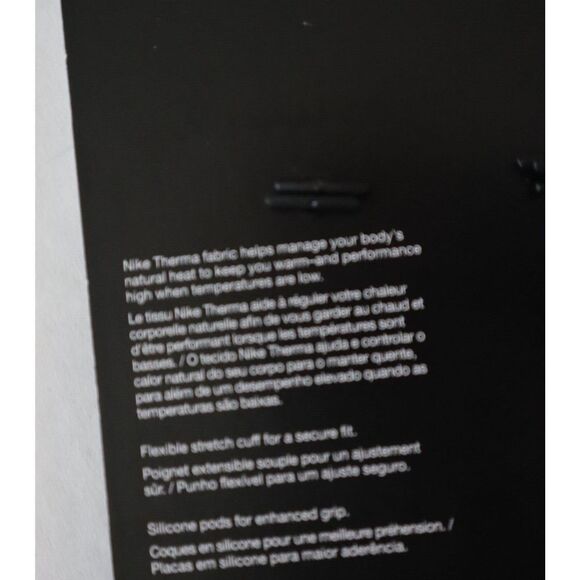 Nike DV3251-010 Unisex Sz M Black Academy FC Barcelona Therma-Fit Soccer Gloves - Picture 6 of 6